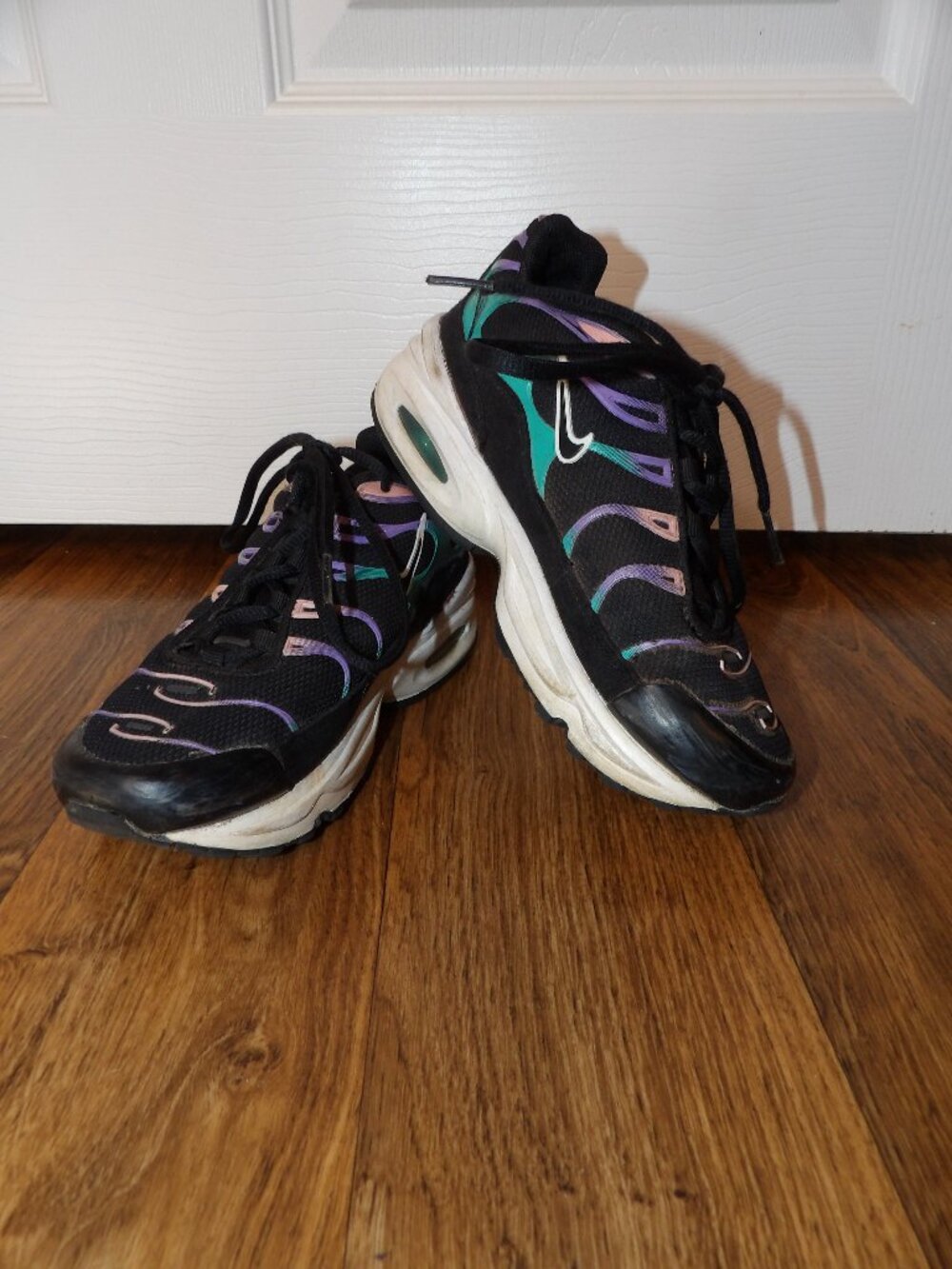 Nike Air Max Plus PS Have a Nike Day Lace Up Black Multicolored Sneakers Size 1